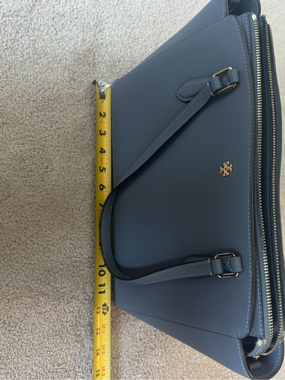 Tory Burch blue hand bag - Picture 10 of 12